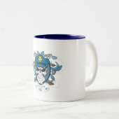 スカルの警官 ツートーンマグカップ (正面右)