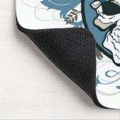 スカルの警官 マウスパッド (コーナー)