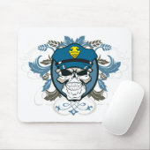 スカルの警官 マウスパッド (マウス)