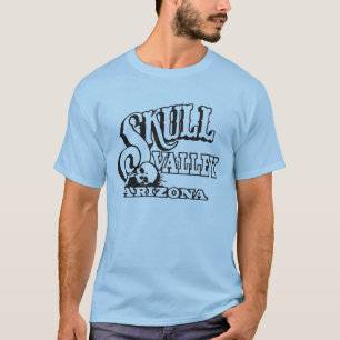 スカルの谷、アリゾナのスカルのロゴが付いている基本的なTシャツ Tシャツ