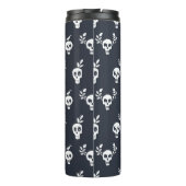 スカルの通常の水玉模様パターン（植物と二） タンブラー (裏面)