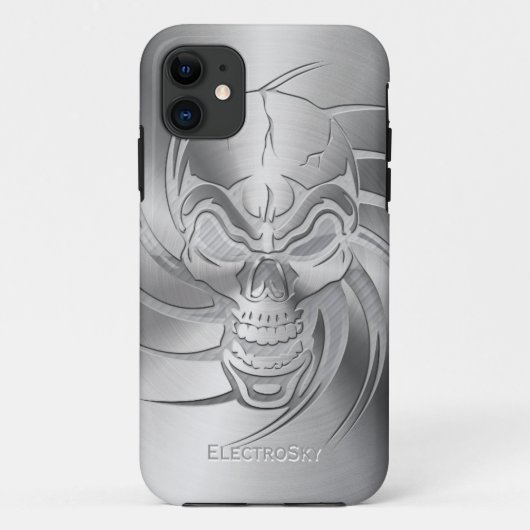 スカルの金属一見 Case-Mate iPhoneケース (裏面)