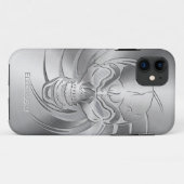 スカルの金属一見 Case-Mate iPhoneケース (裏面(横))