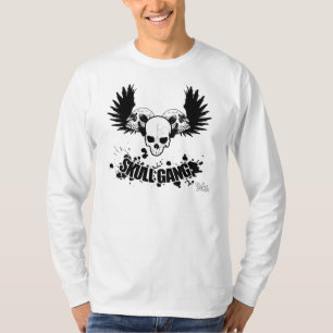 スカルの集団Longsleeve Tシャツ
