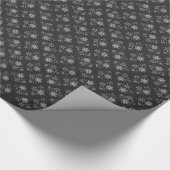 スカルの雪片 ラッピングペーパー (角)
