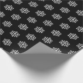 スカルの雪片 ラッピングペーパー (角)