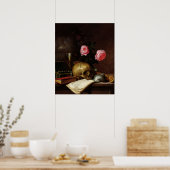 スカルの静物詩 ポスター (キッチン)