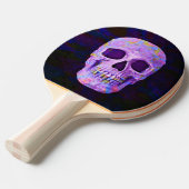 スカルの頭の日 卓球ラケット (正面アングル)