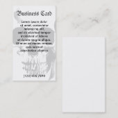 スカルの顔 名刺 (正面/裏面)