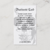 スカルの顔 名刺 (正面)