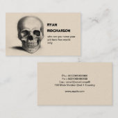 スカルの骨組名刺 名刺 (正面/裏面)