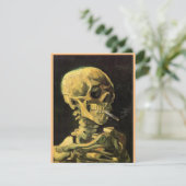 スカルの骸骨，たばこを燃やす，ヴァンゴッホ サンキューカード (スタンド正面)