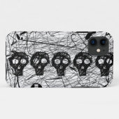 スカルの黒の傷のiPhone 5の穹窖の箱 Case-Mate iPhoneケース (裏面(横))