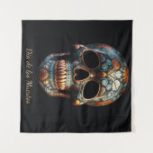 スカルの3Dデーカスタム タペストリー (正面(横))