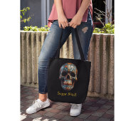 スカルの3Dデーカスタム トートバッグ