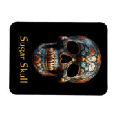 スカルの3Dデーカスタム マグネット (横)