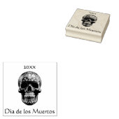 スカルの3Dデーカスタム ラバースタンプ (押印)