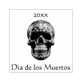 スカルの3Dデーカスタム ラバースタンプ (インプリント)