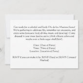 スカルの3Dデーカスタム 招待状 (裏面)