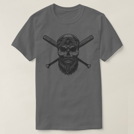 スカルの Tシャツ (デザイン正面)