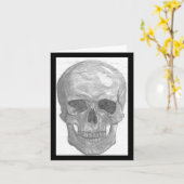 スカルのnotecard カード (黄色い花)