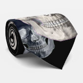 スカルはに対する縞で飾ります ネクタイ (ロール)