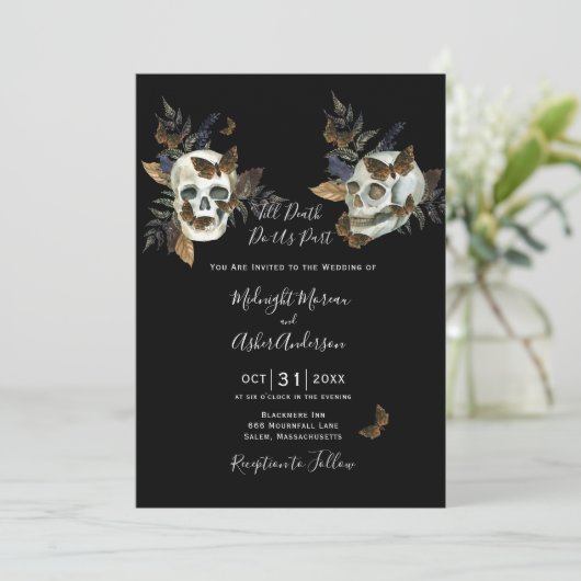 スカルは死ぬまで我々の一部ゴシックズ結婚の 招待状 (スタンド正面)