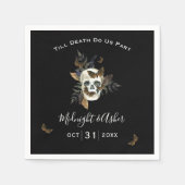 スカルは死ぬまで我々は別結婚れ スタンダードカクテルナプキン (正面)