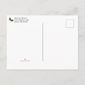 スカルは死ぬまで私たち部分結婚のはがき インビテーションポストカード (裏面)