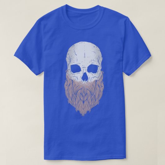 スカルひげのフルヒゲ Tシャツ (デザイン正面)
