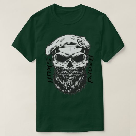 スカルひげ3 Tシャツ (デザイン正面)