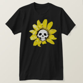 スカルひまわりプリント – すべてのスタイル男性/女性/子供 Tシャツ