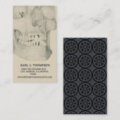 スカルまたは歯ビジネスか名刺 名刺 (正面/裏面)