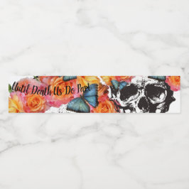 スカルまで死まで私たちパーツの結婚ボトルラベル ペットボトルラベル