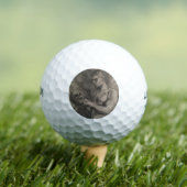 スカルを持つ男性の体（アルバート・エーデルフェルト著） ゴルフボール (インサイチュ 木)