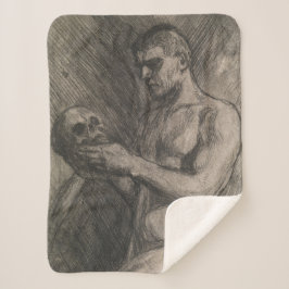 スカルを持つ男性の体（アルバート・エーデルフェルト著） シェルパブランケット