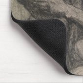 スカルを持つ男性の体（アルバート・エーデルフェルト著） マウスパッド (コーナー)