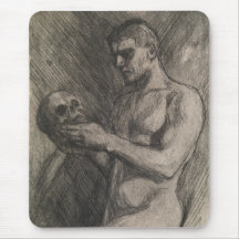 スカルを持つ男性の体（アルバート・エーデルフェルト著）