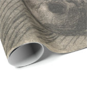 スカルを持つ男性の体（アルバート・エーデルフェルト著） ラッピングペーパー (ロールコーナー)