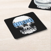 スカルを揺すろう スクエアペーパーコースター (アングル)