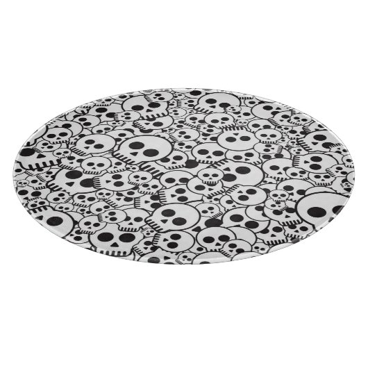 スカルを搭載するパターン カッティングボード (角)