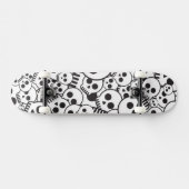 スカルを搭載するパターン スケートボード (横)