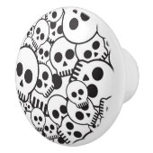 スカルを搭載するパターン セラミックノブ (右)