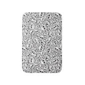 スカルを搭載するパターン バスマット (正面縦)