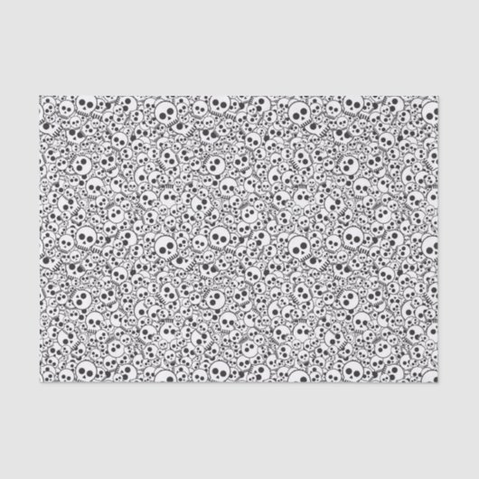 スカルを搭載するパターン 薄葉紙 (正面)