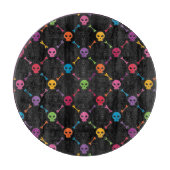 スカルを搭載する多彩なパターン カッティングボード (正面)