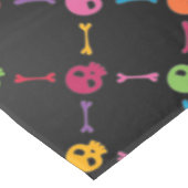 スカルを搭載する多彩なパターン テーブルクロス (アングル)