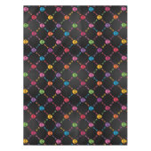 スカルを搭載する多彩なパターン テーブルクロス (正面)