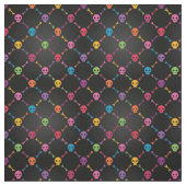 スカルを搭載する多彩なパターン ファブリック (見本)