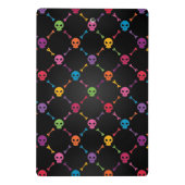 スカルを搭載する多彩なパターン ミニクリップボード (裏面)